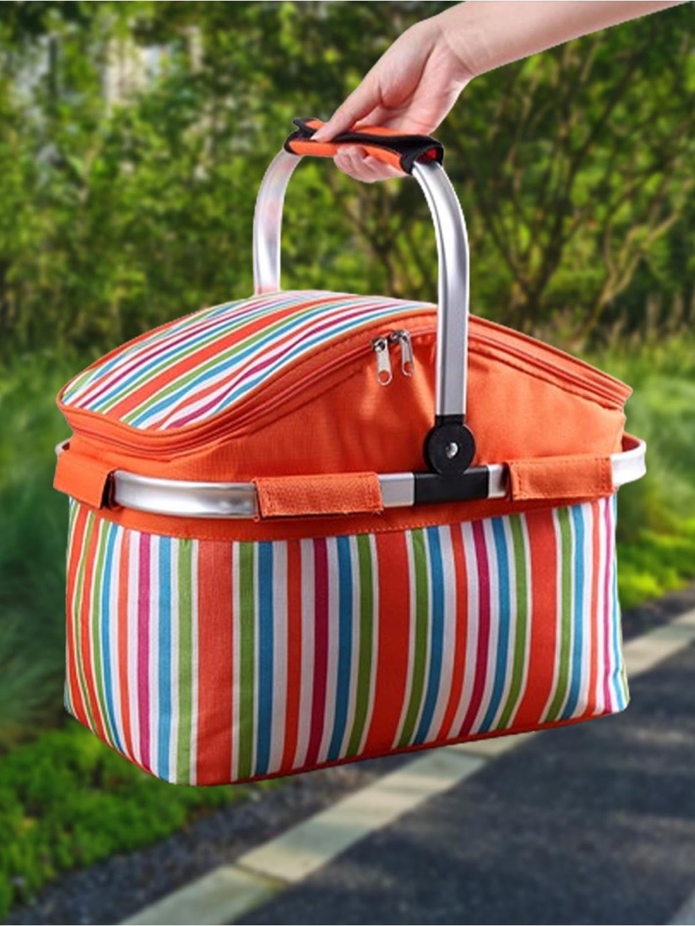 NWT Nicole Miller Home Insulated Cooler Picnic Basket Bag